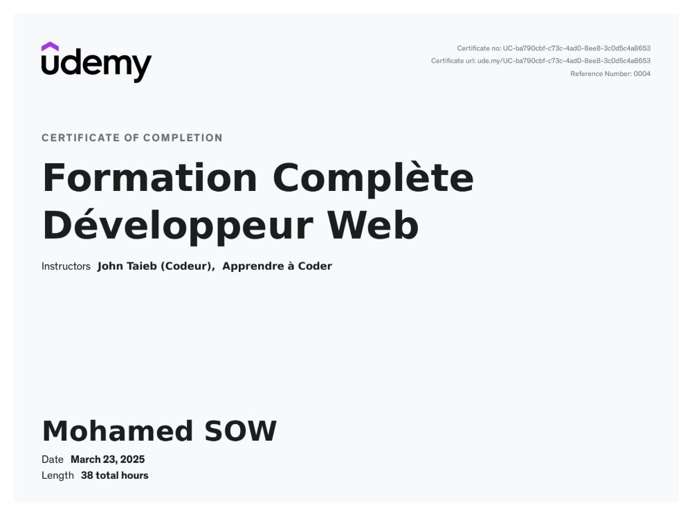 Développement Web
